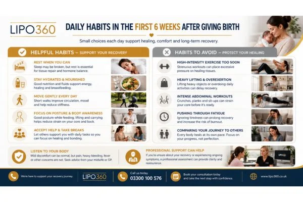 What to Do (and Avoid) in the First 6 Weeks After Giving Birth To Avoid Diastasis Recti 3 First 6 Weeks After Giving Birth To Avoid Diastasis Recti Essex : Daily Habits in the First 6 Weeks After Giving Birth